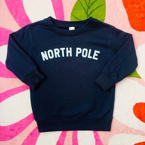 North Pole Kids Navy Sweatshirt